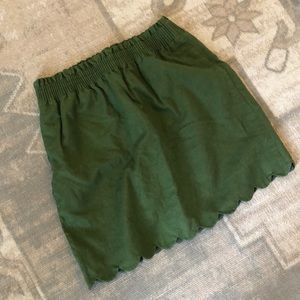JCrew Scalloped Skirt